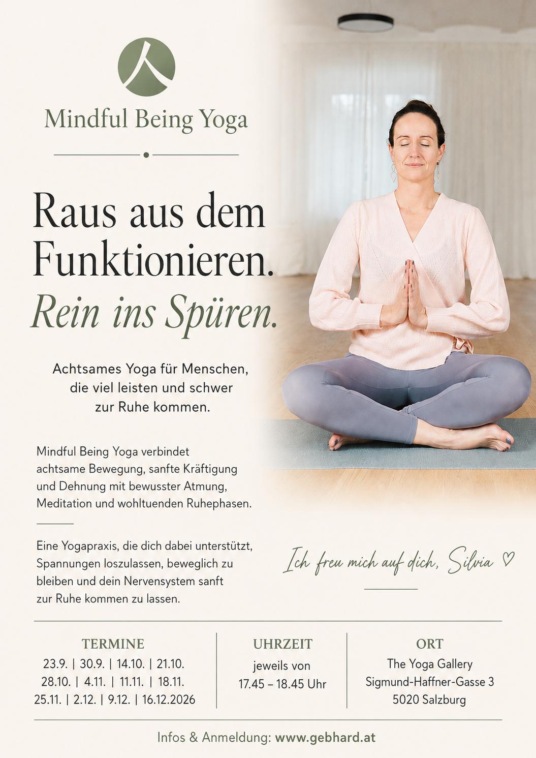 Mindful Being Yoga - Silvia Gebhard Salzburg